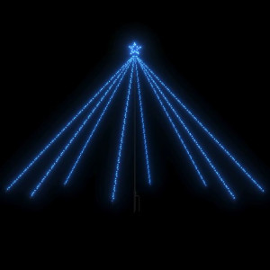 Choinka z lampek, wewn./zewn., 576 niebieskich diod LED, 3,6 m