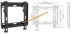 Uchwyt LED LCD Tracer Wall 888 do 42" 40kg