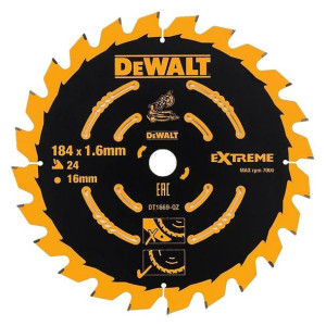 Piła Tarczowa Do Drewna Dewalt Extreme 184mm X 16 X 24zęb