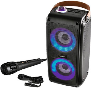 Bezprzewodowy głośnik karaoke z mikrofonem kolumna 20W Hykker