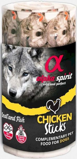 Alpha Spirit Paluszek Chicken 16x10g sticks PRZYSMAK Z KURĄ