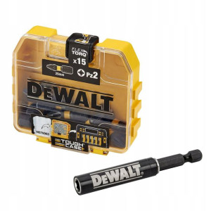 Zestaw Końcówek Udarowych 'dewalt' Pz2x25mm 15szt.+ Uchwyt Magnetyczny