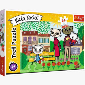 PUZZLE MAXI 24 Zabawy Kici Koci 14316 Trefl