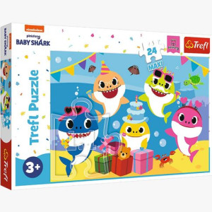 PUZZLE MAXI 24 Wesołe Baby Shark 14337 Trefl