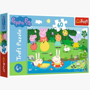 PUZZLE 60 Wakacyjna zabawa Świnka Peppa 17326 Trefl