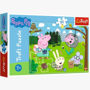 PUZZLE 30 Leśna wyprawa Świnka Peppa 18245 Trefl