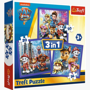 PUZZLE 3w1 Psi Patrol gotowy do akcji 34861 Trefl