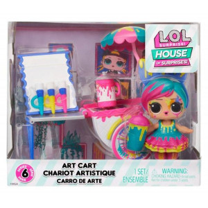 LOL Surprise zestaw mebelków lalka Art Cart