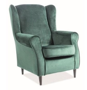Fotel BARON velvet zielony
