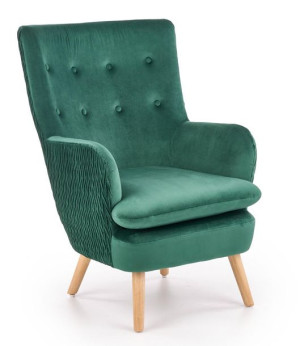 Fotel RAVEL velvet zielony
