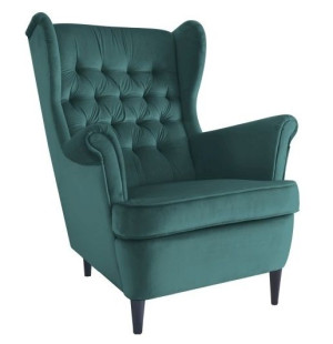 Fotel HARRY velvet zielony