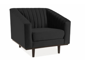 Fotel ASPREY velvet czarny