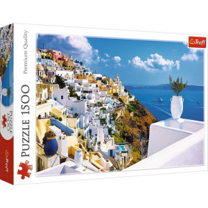 Puzzle 1500el Santorini Grecja 26119 Trefl p6