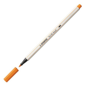 Flamaster STABILO Pen 68 brush pomarańczowy