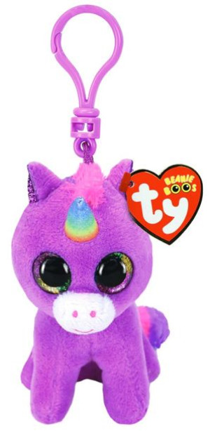 Brelok-pluszak TY BEANIE BOOS Rosette fioletowy jednorożec 8,5cm Clip 35238