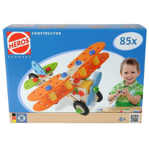 Klocki konstrukcyjne Samolot 85el w pudełku 39031 Heros Eichhorn