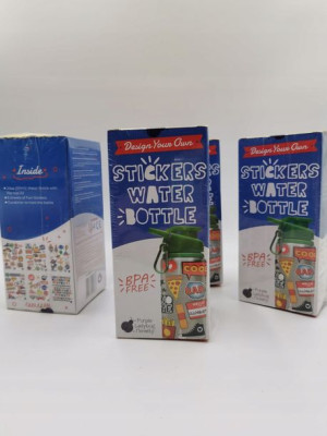 Butelka/bidon z naklejkami do zdobienia 590ml