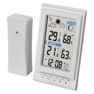 Stacja pogodowa wielofuncyjna budzik, temp, kalenderz METEO HQ LCD