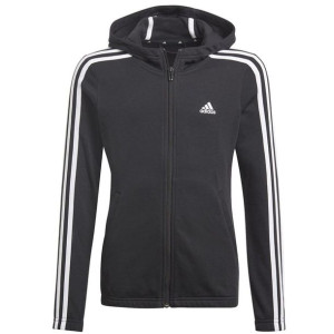 Bluza adidas Girls Essentials 3S Full-zip Hoodie GQ8356 - CZARNY; 164 CM