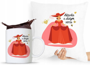 Dla Aktora Aktorki Zestaw Poduszka + Kubek Prezent