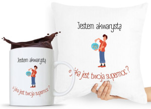 Dla Akwarysty Zestaw Poduszka + Kubek Prezent