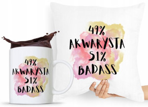 Dla Akwarysty Zestaw Poduszka + Kubek Prezent