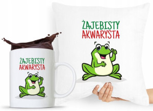 Dla Akwarysty Zestaw Poduszka + Kubek Prezent
