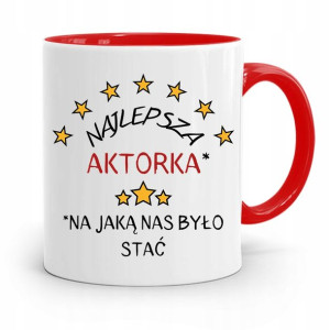 Dla Aktora Aktorki Kubek Czerwony Prezent Urodziny