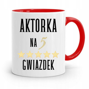 Dla Aktora Aktorki Kubek Czerwony Prezent Urodziny