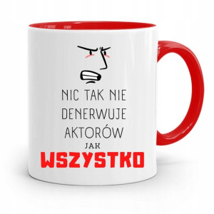 Dla Aktora Aktorki Kubek Czerwony Prezent Urodziny