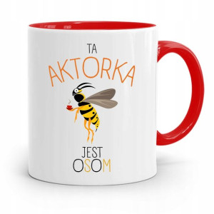 Dla Aktora Aktorki Kubek Czerwony Prezent Urodziny