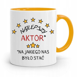 Dla Aktora Aktorki Kubek Żółty Prezent Urodziny