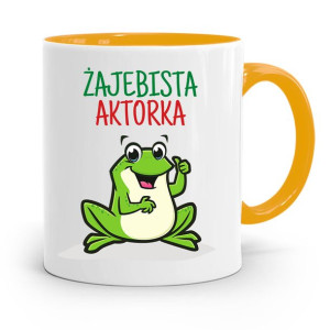 Dla Aktora Aktorki Kubek Żółty Prezent Urodziny