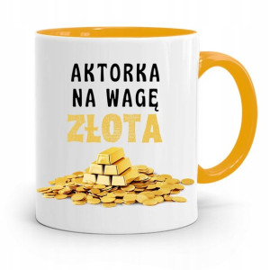 Dla Aktora Aktorki Kubek Żółty Prezent Urodziny