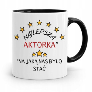 Dla Aktora Aktorki Kubek Czarny Prezent Urodziny