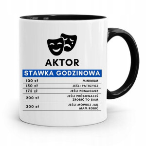 Dla Aktora Aktorki Kubek Czarny Prezent Urodziny