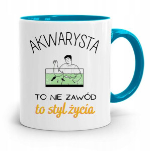 Dla Akwarysty Kubek Błękitny Prezent Na Urodziny