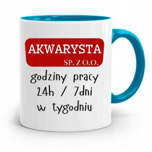 Dla Akwarysty Kubek Błękitny Prezent Na Urodziny