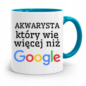 Dla Akwarysty Kubek Błękitny Prezent Na Urodziny