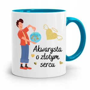 Dla Akwarysty Kubek Błękitny Prezent Na Urodziny