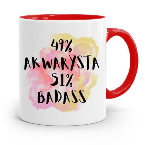 Dla Akwarysty Kubek Czerwony Prezent Na Urodziny