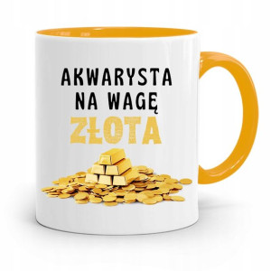Dla Akwarysty Kubek Żółty Na Prezent Na Urodziny