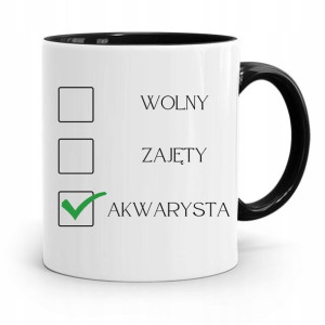 Dla Akwarysty Kubek Czarny Na Prezent Na Urodziny