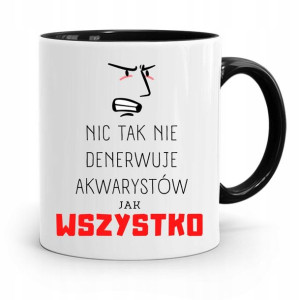 Dla Akwarysty Kubek Czarny Na Prezent Na Urodziny