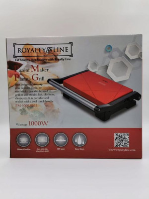Grill elektryczny czerwony Royalty Line 1000W
