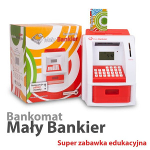 SKARBONKA Bankomat Mały Bankier interaktywna edukacyjna