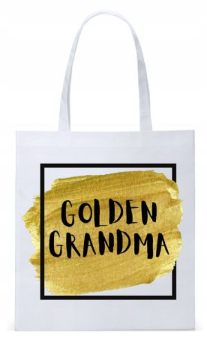 Dla Babci Babuni Prezent Torba Eco Biała Shopper