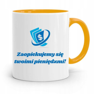 Dla Bankiera Kubek Żółty Na Prezent Na Urodziny