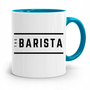Dla Baristy Baristki Kawiarki Kubek Błękitny