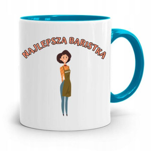 Dla Baristy Baristki Kawiarki Kubek Błękitny